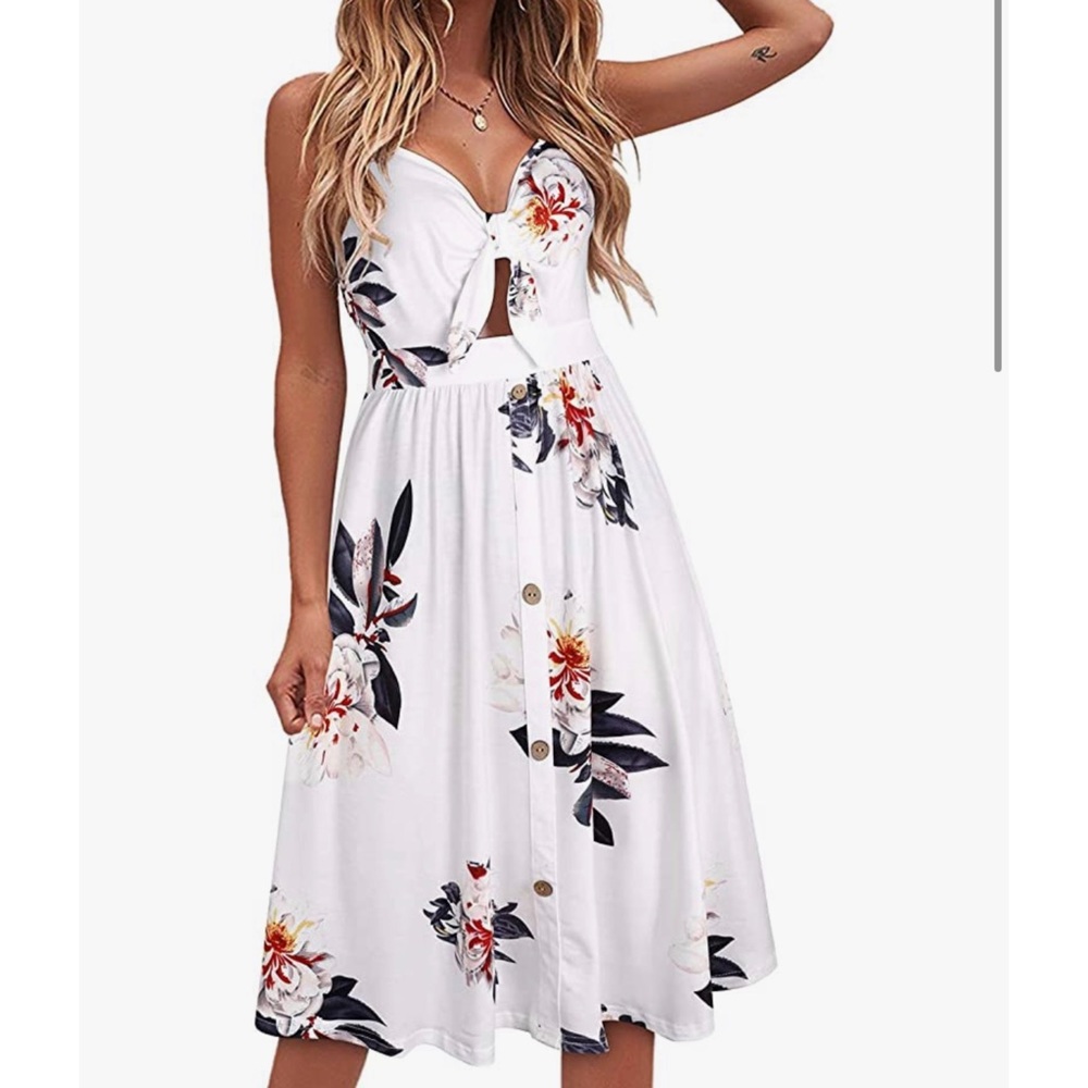 Flowy Floral Tank Summer Dress